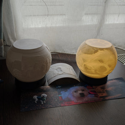 Lithophane Sphere light with your pictures